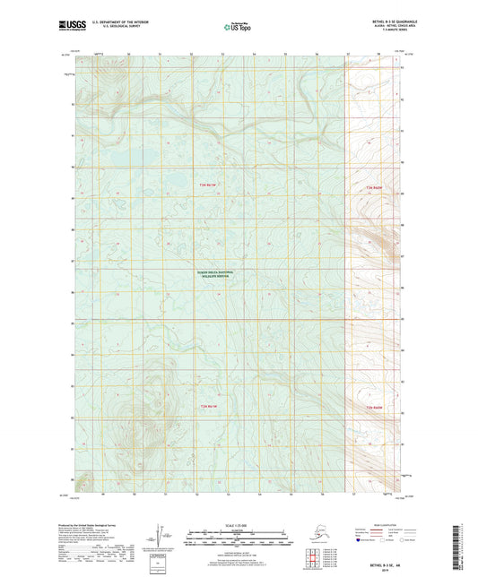 Bethel B-3 SE Alaska US Topo Map Image
