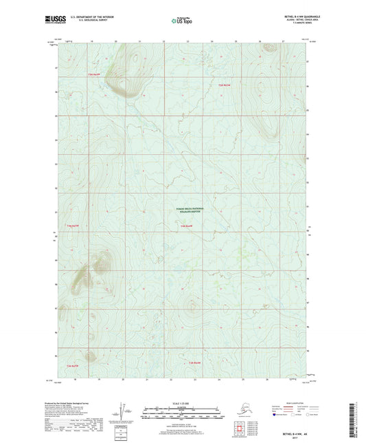 Bethel B-4 NW Alaska US Topo Map Image