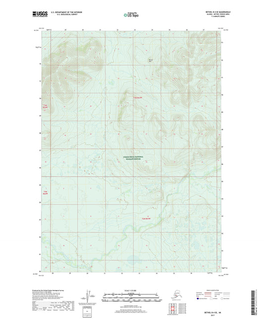 Bethel B-4 SE Alaska US Topo Map Image