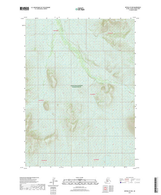 Bethel B-5 NW Alaska US Topo Map Image