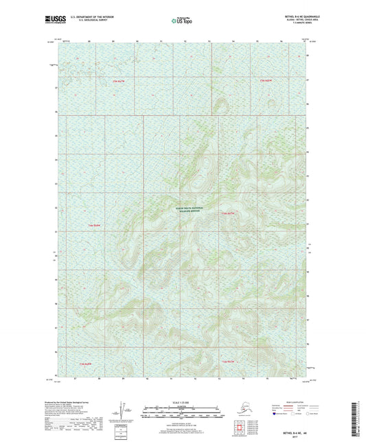 Bethel B-6 NE Alaska US Topo Map Image
