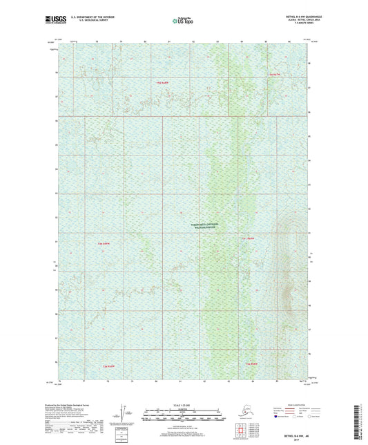 Bethel B-6 NW Alaska US Topo Map Image