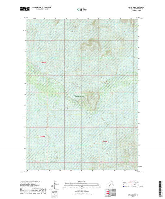 Bethel B-6 SE Alaska US Topo Map Image