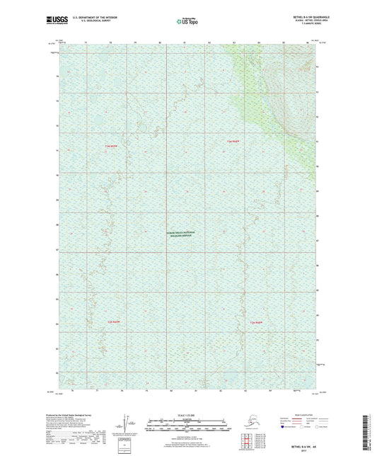 Bethel B-6 SW Alaska US Topo Map Image