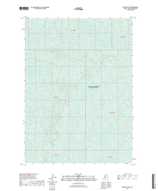 Bethel B-7 NW Alaska US Topo Map Image