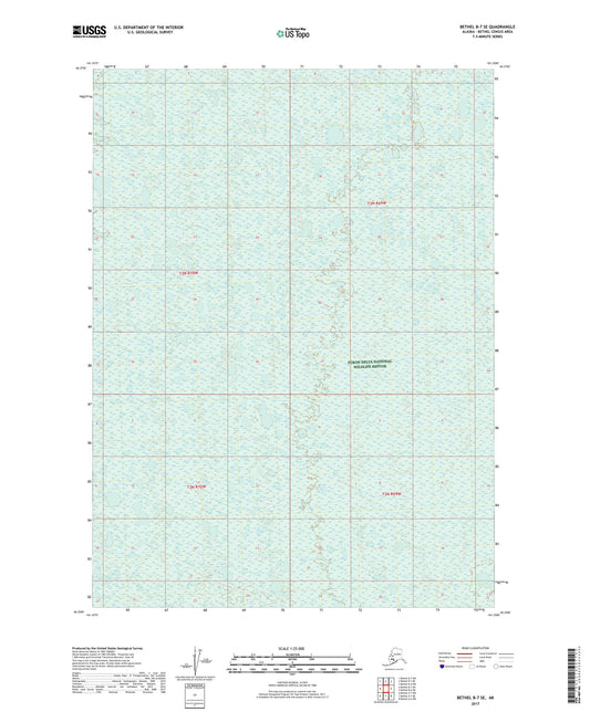 Bethel B-7 SE Alaska US Topo Map Image