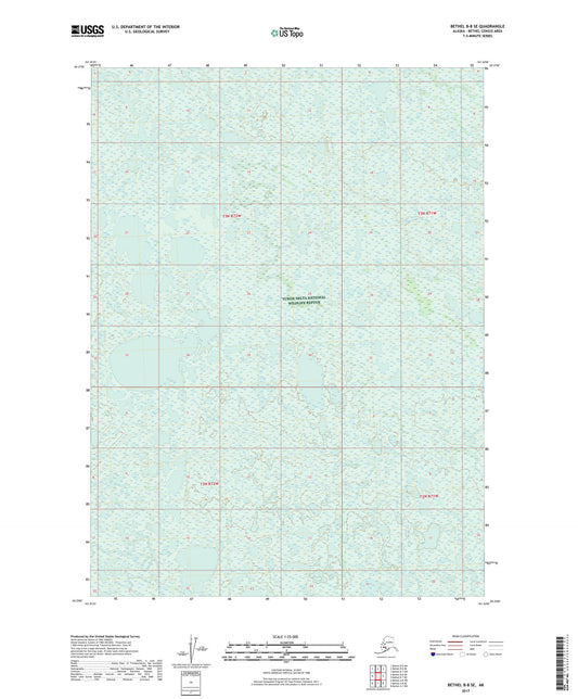 Bethel B-8 SE Alaska US Topo Map Image