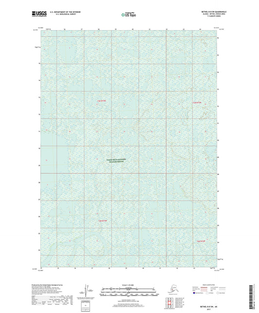 Bethel B-8 SW Alaska US Topo Map Image