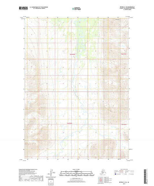 Bethel C-1 SE Alaska US Topo Map Image
