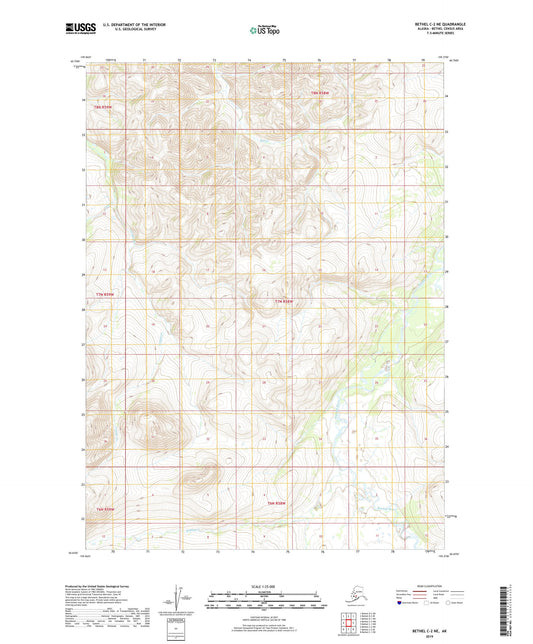 Bethel C-2 NE Alaska US Topo Map Image