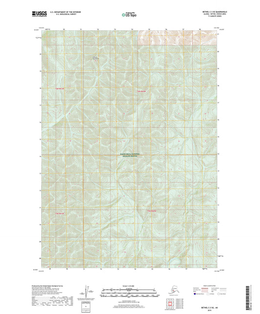 Bethel C-3 SE Alaska US Topo Map Image