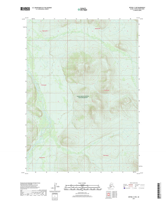 Bethel C-4 NE Alaska US Topo Map Image
