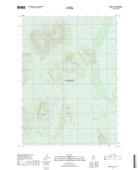Bethel C-4 SW Alaska US Topo Map Image