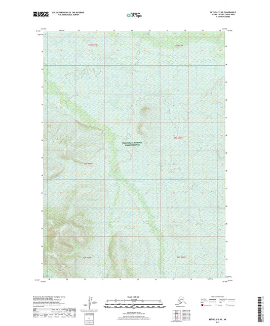 Bethel C-5 NE Alaska US Topo Map Image