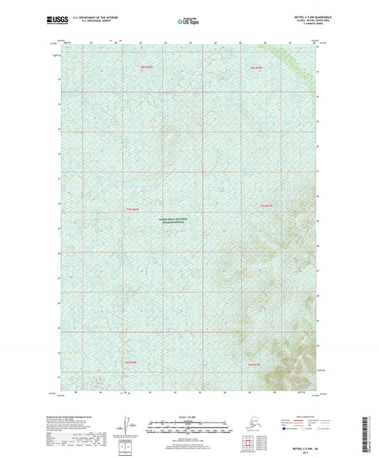 Bethel C-5 NW Alaska US Topo Map Image
