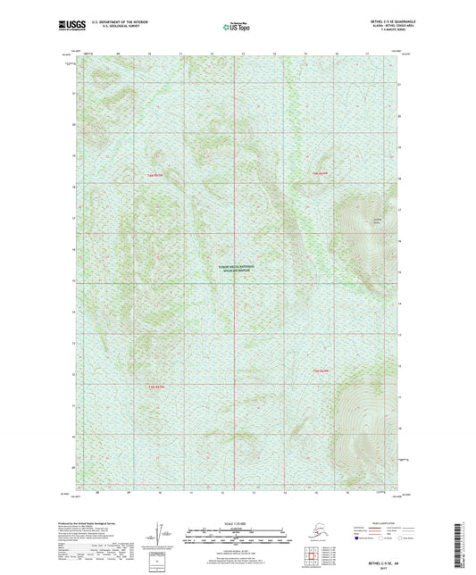 Bethel C-5 SE Alaska US Topo Map Image