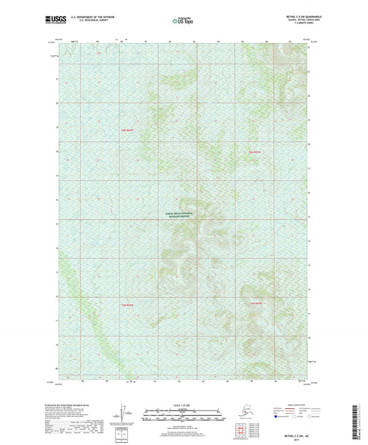 Bethel C-5 SW Alaska US Topo Map Image