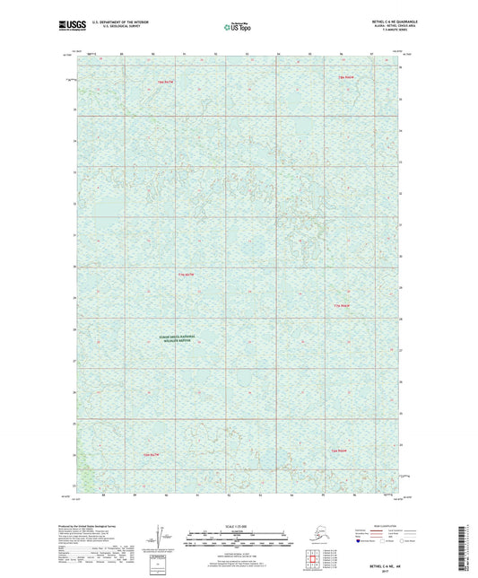 Bethel C-6 NE Alaska US Topo Map Image