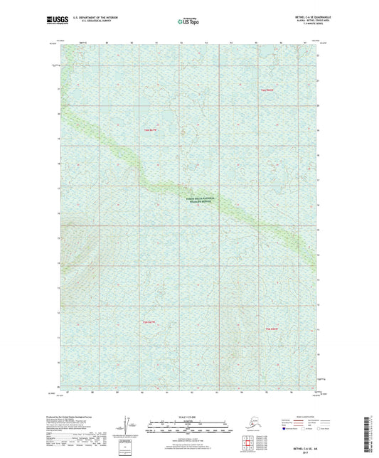 Bethel C-6 SE Alaska US Topo Map Image