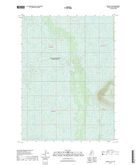 Bethel C-6 SW Alaska US Topo Map Image