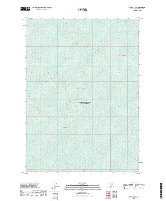 Bethel C-7 SE Alaska US Topo Map Image