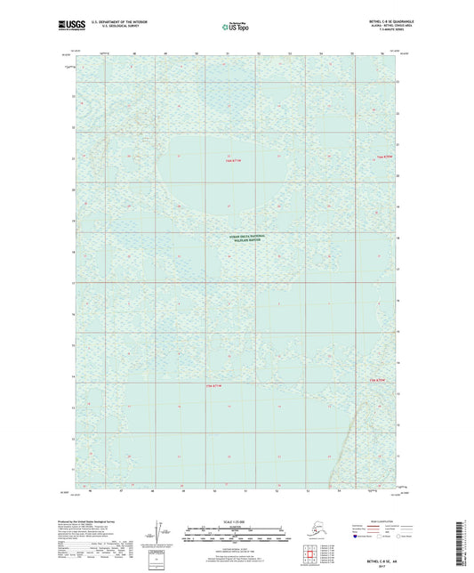 Bethel C-8 SE Alaska US Topo Map Image