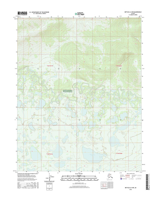 Bettles A-4 NW Alaska US Topo Map Image