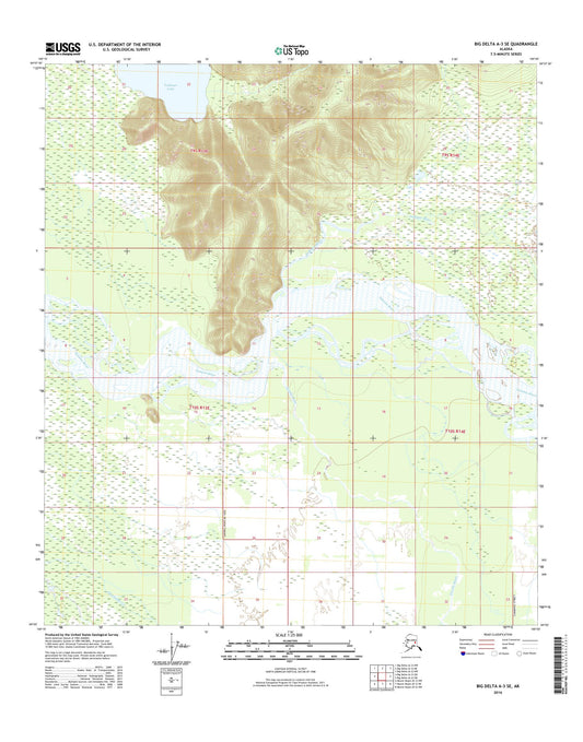 Big Delta A-3 SE Alaska US Topo Map Image