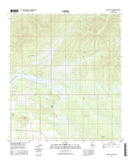 Big Delta A-4 NE Alaska US Topo Map Image