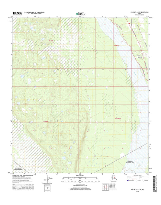Big Delta A-4 SW Alaska US Topo Map Image