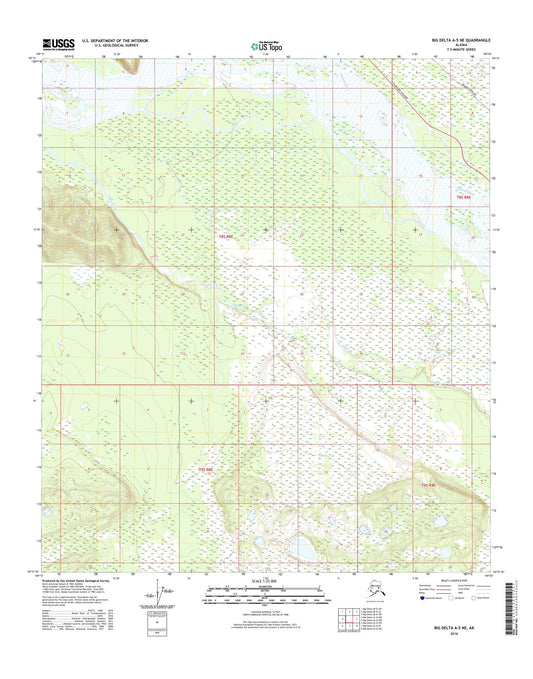 Big Delta A-5 NE Alaska US Topo Map Image
