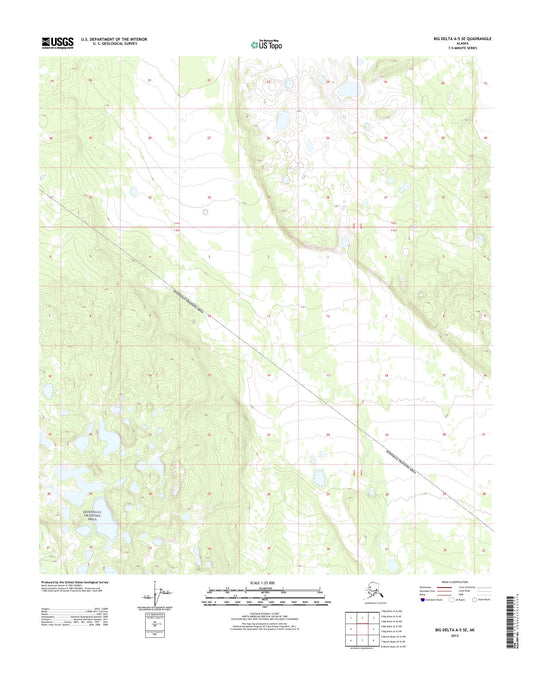 Big Delta A-5 SE Alaska US Topo Map Image