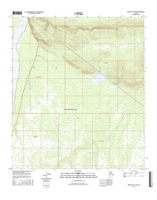 Big Delta A-6 NE Alaska US Topo Map Image