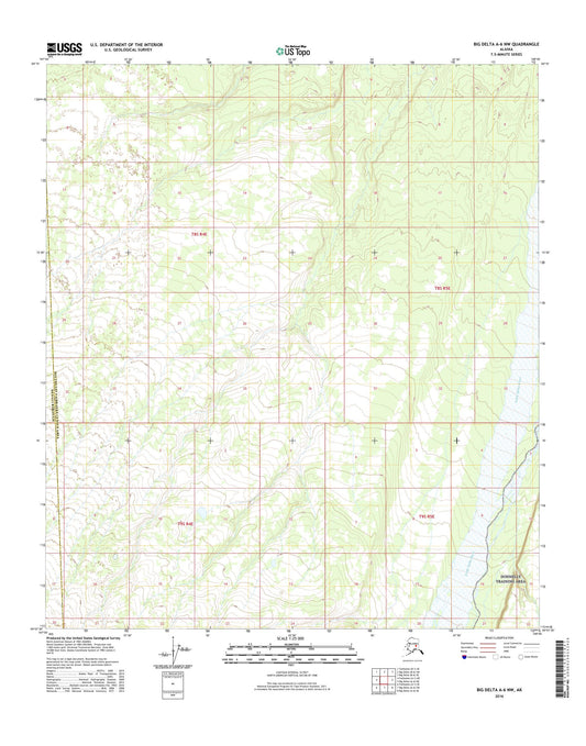 Big Delta A-6 NW Alaska US Topo Map Image