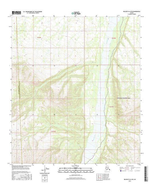 Big Delta A-6 SW Alaska US Topo Map Image