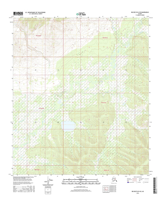 Big Delta B-4 SE Alaska US Topo Map Image