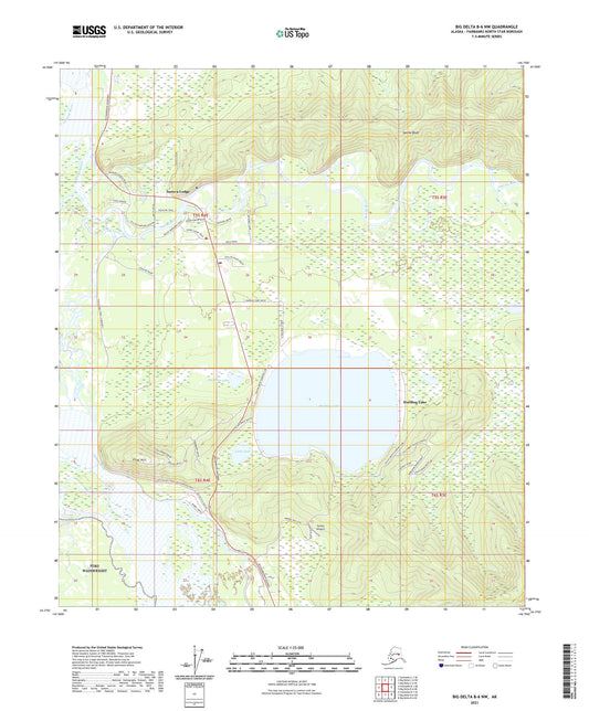 Big Delta B-6 NW Alaska US Topo Map Image