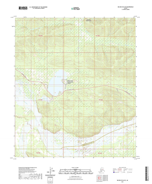 Big Delta B-6 SE Alaska US Topo Map Image