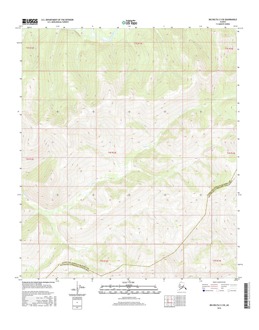 Big Delta C-3 SE Alaska US Topo Map Image