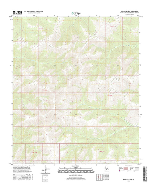 Big Delta C-4 SE Alaska US Topo Map Image
