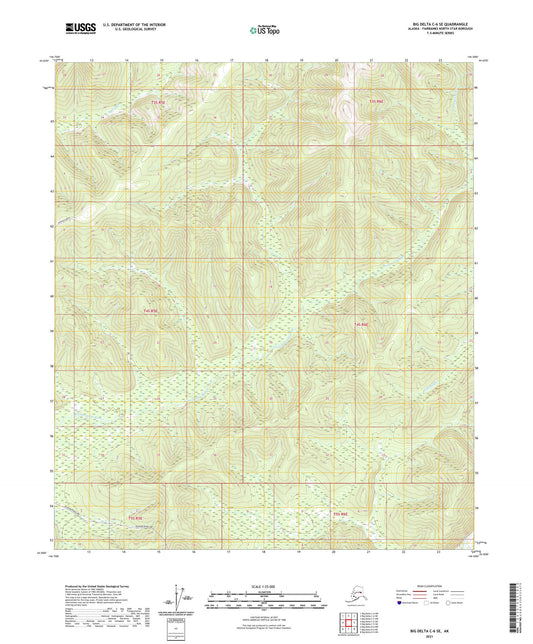 Big Delta C-6 SE Alaska US Topo Map Image
