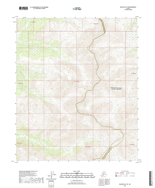 Big Delta D-1 SE Alaska US Topo Map Image