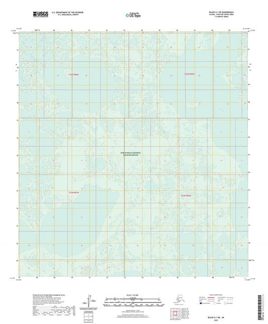 Black A-1 NE Alaska US Topo Map Image
