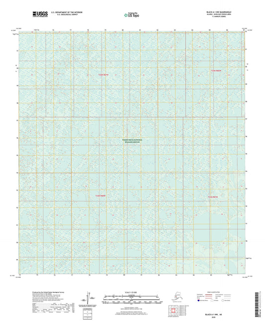 Black A-1 NW Alaska US Topo Map Image