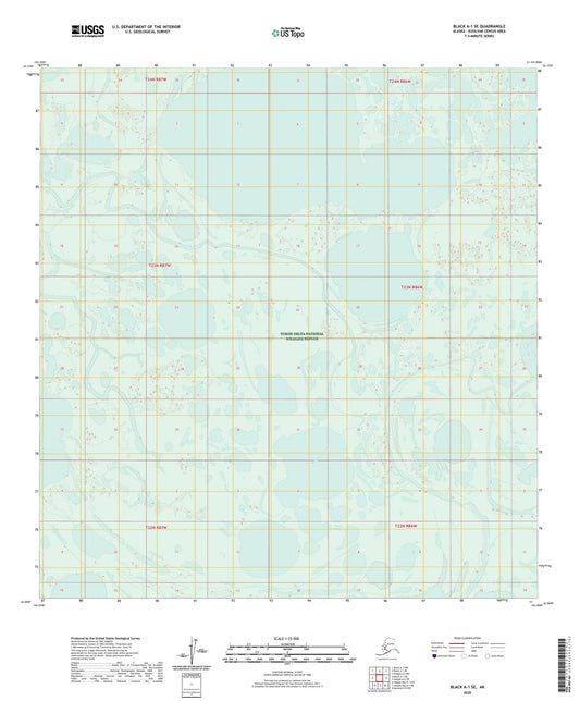 Black A-1 SE Alaska US Topo Map Image