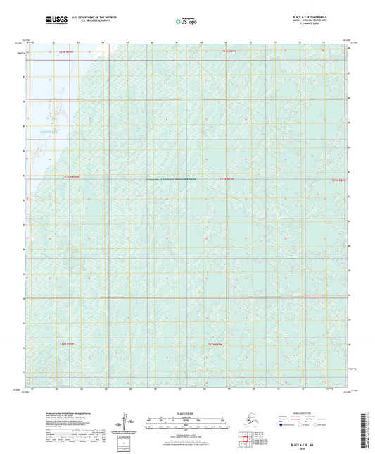 Black A-2 SE Alaska US Topo Map Image