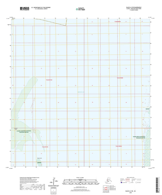 Black A-2 SW Alaska US Topo Map Image