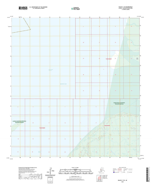 Black C-1 SE Alaska US Topo Map Image