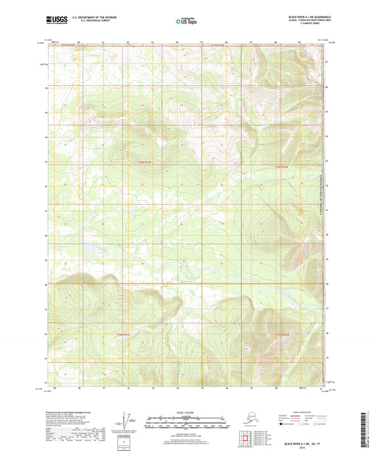 Black River A-1 NE Alaska US Topo Map Image