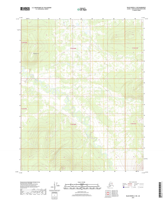 Black River A-1 SW Alaska US Topo Map Image